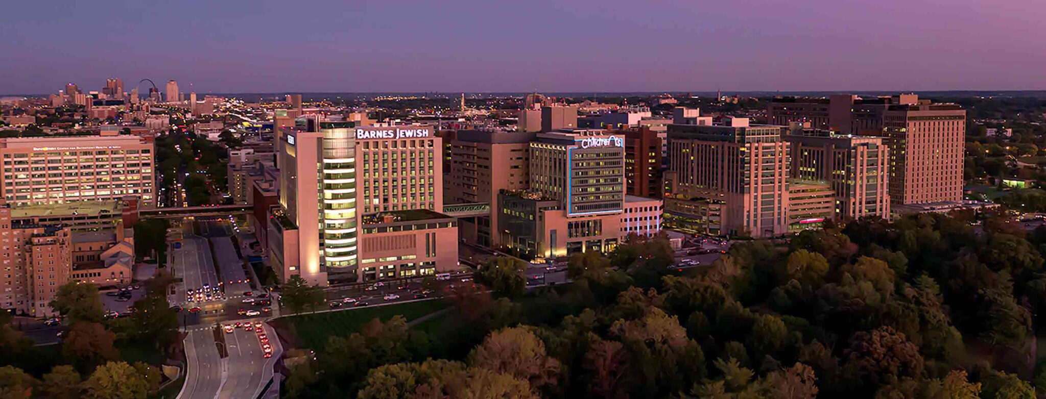 wide view of St. Louis College of Pharamcy Campus